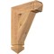 Ekena Millwork Traditional Arts & Crafts Smooth Bracket, Western Red Cedar, 3 1/2"W x 14"D x 18"H BKT04X14X18TRA03SWR - alternate 1